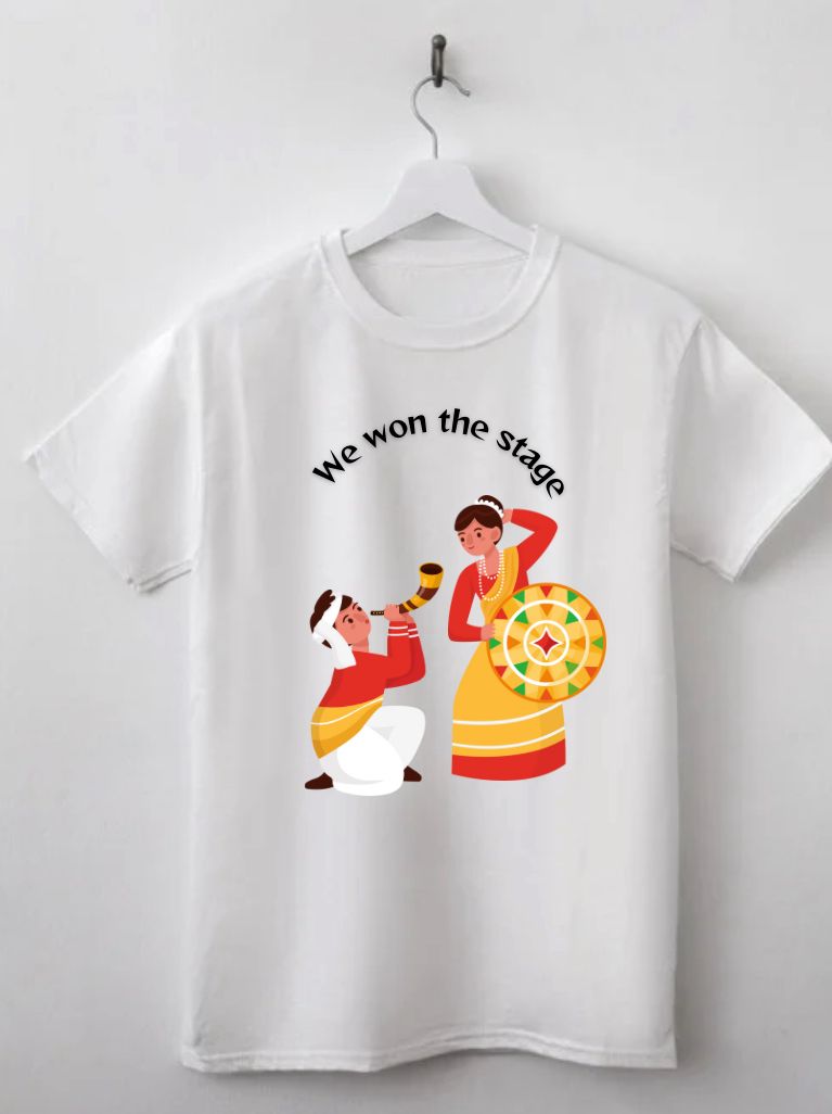 Bihu dance printed tshirt