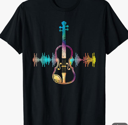Rainbow Guitar Tshirt