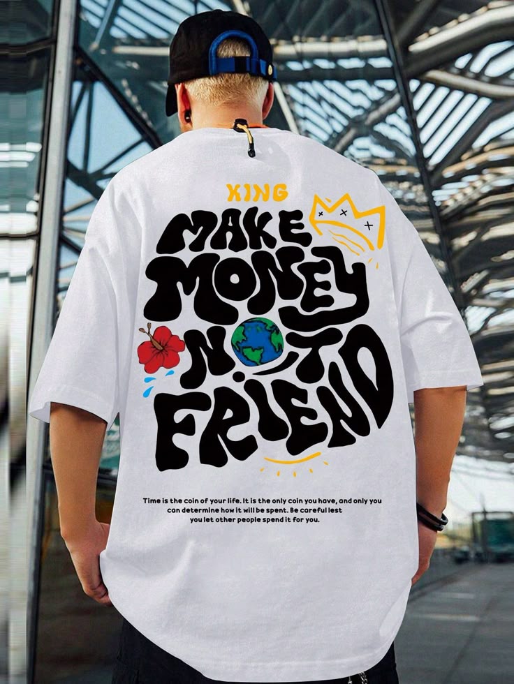Make money not friend Printed Tshirt